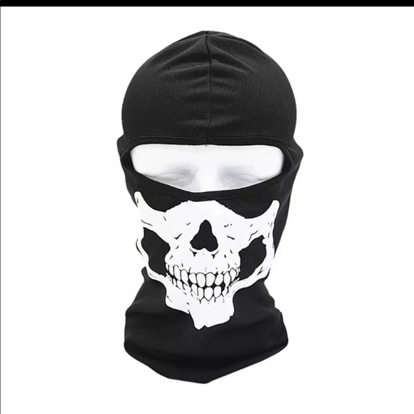 Skull Face Mask Bikers Neck Warmer - Picture 3 of 5